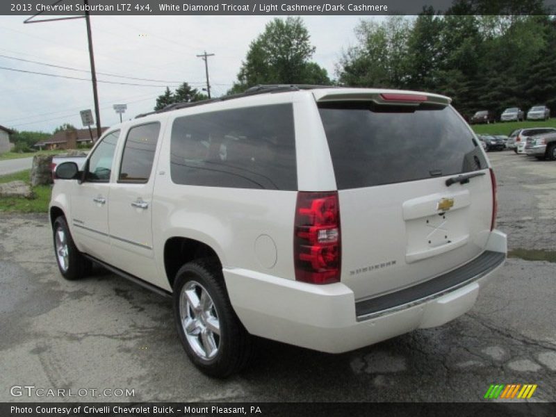 White Diamond Tricoat / Light Cashmere/Dark Cashmere 2013 Chevrolet Suburban LTZ 4x4