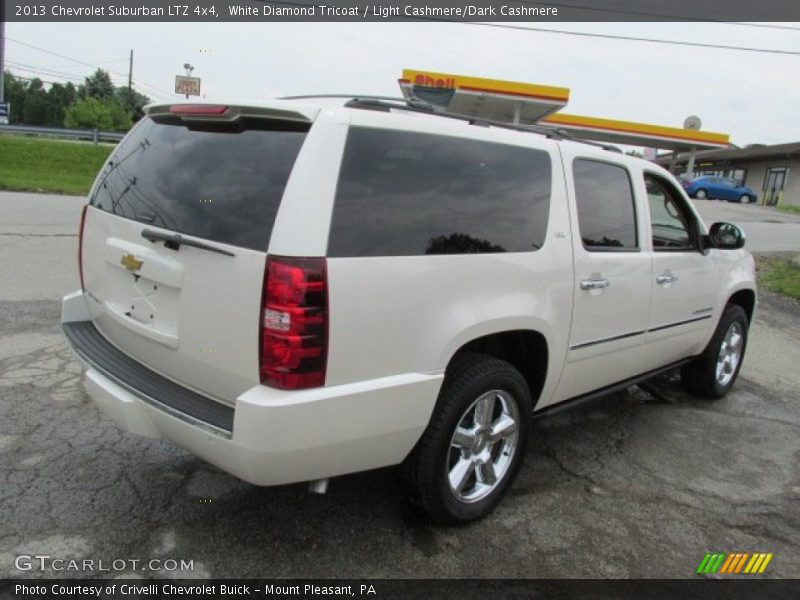 White Diamond Tricoat / Light Cashmere/Dark Cashmere 2013 Chevrolet Suburban LTZ 4x4
