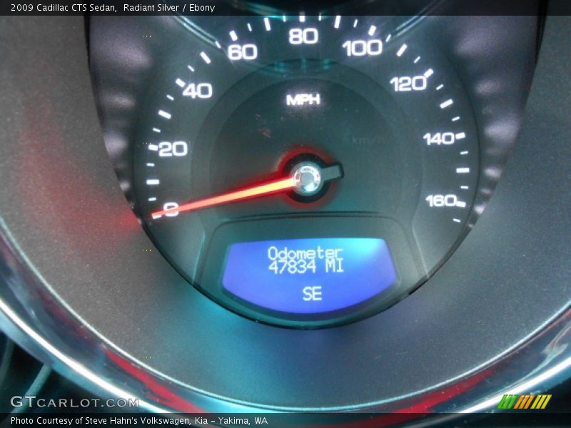 Radiant Silver / Ebony 2009 Cadillac CTS Sedan