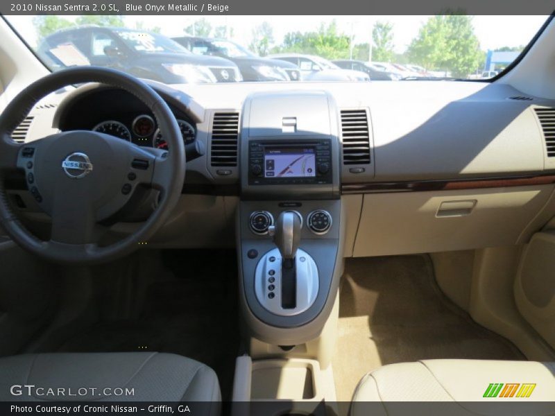 Blue Onyx Metallic / Beige 2010 Nissan Sentra 2.0 SL
