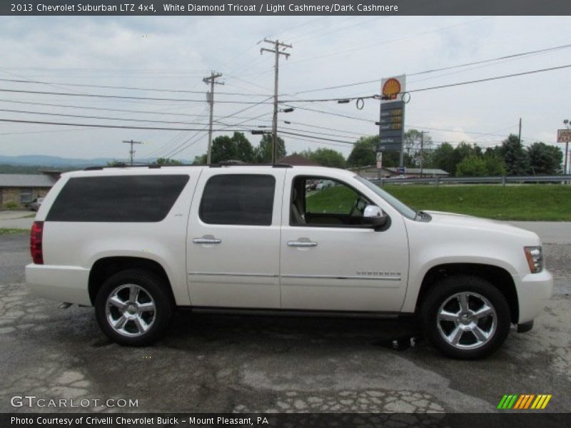 White Diamond Tricoat / Light Cashmere/Dark Cashmere 2013 Chevrolet Suburban LTZ 4x4