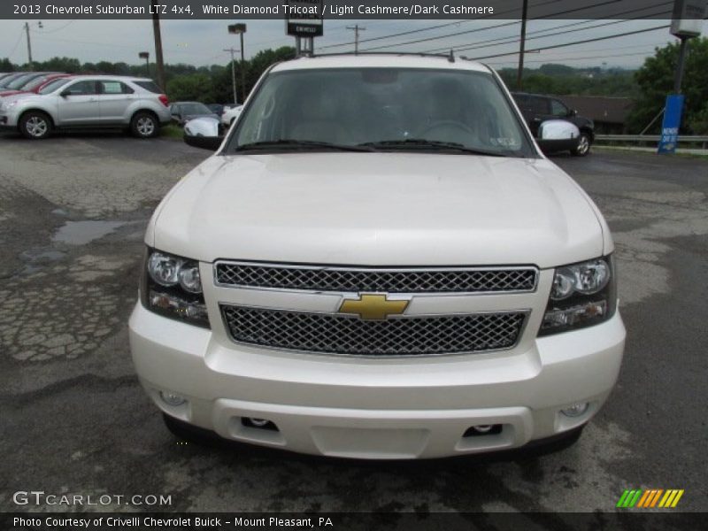 White Diamond Tricoat / Light Cashmere/Dark Cashmere 2013 Chevrolet Suburban LTZ 4x4