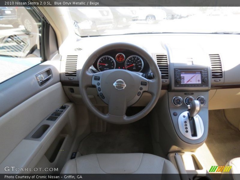 Blue Onyx Metallic / Beige 2010 Nissan Sentra 2.0 SL