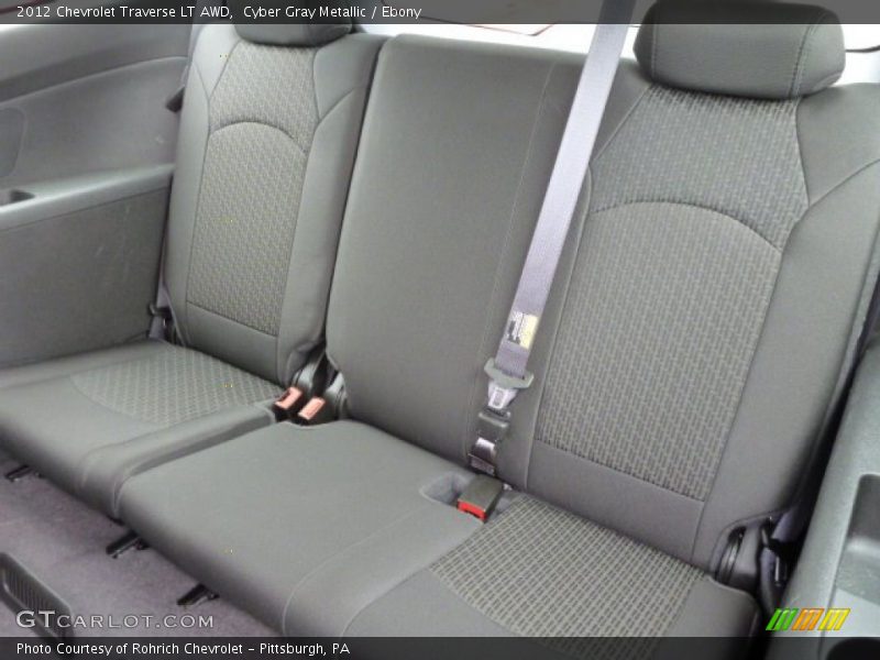 Cyber Gray Metallic / Ebony 2012 Chevrolet Traverse LT AWD