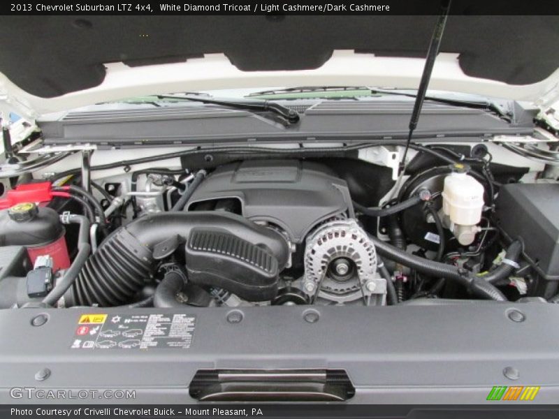 White Diamond Tricoat / Light Cashmere/Dark Cashmere 2013 Chevrolet Suburban LTZ 4x4