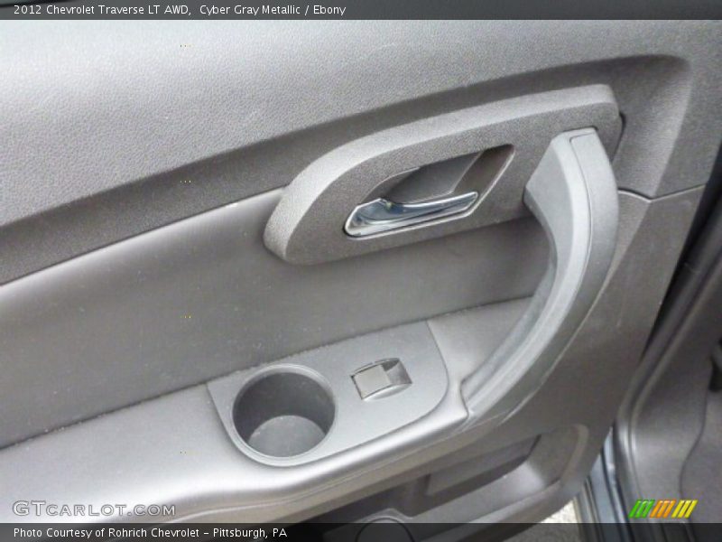 Cyber Gray Metallic / Ebony 2012 Chevrolet Traverse LT AWD