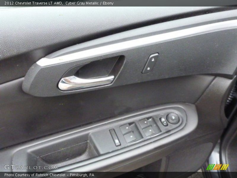 Cyber Gray Metallic / Ebony 2012 Chevrolet Traverse LT AWD
