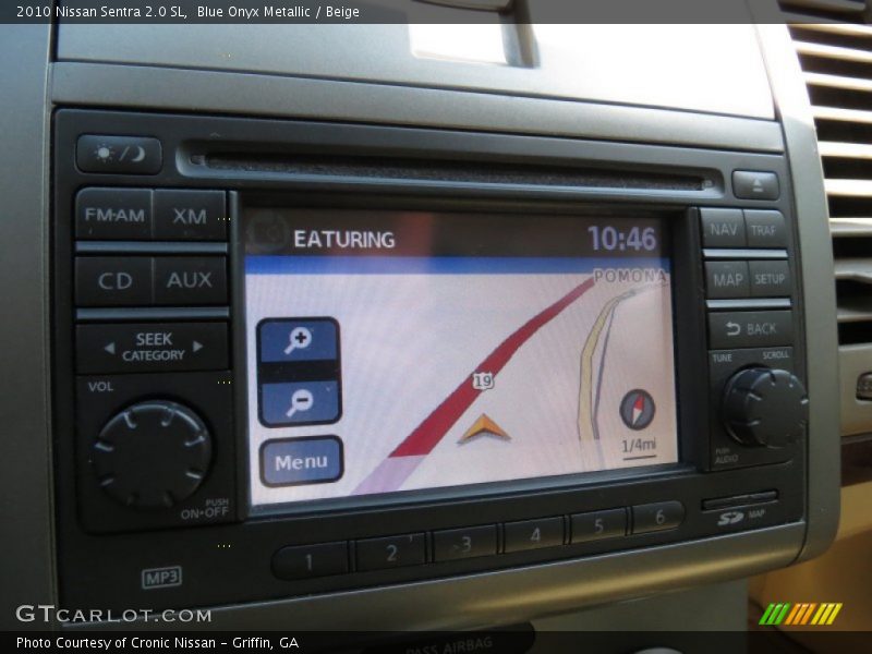Blue Onyx Metallic / Beige 2010 Nissan Sentra 2.0 SL