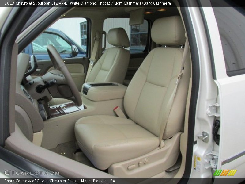 White Diamond Tricoat / Light Cashmere/Dark Cashmere 2013 Chevrolet Suburban LTZ 4x4