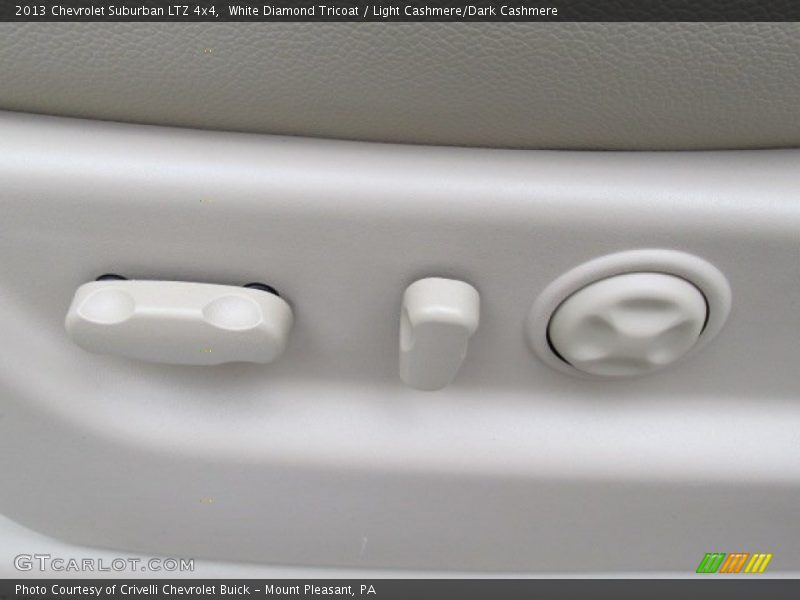 White Diamond Tricoat / Light Cashmere/Dark Cashmere 2013 Chevrolet Suburban LTZ 4x4