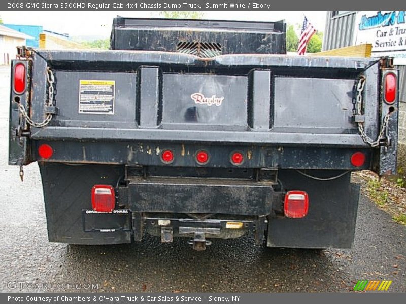 Summit White / Ebony 2008 GMC Sierra 3500HD Regular Cab 4x4 Chassis Dump Truck