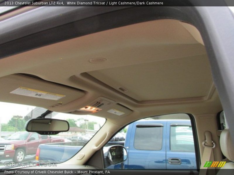 White Diamond Tricoat / Light Cashmere/Dark Cashmere 2013 Chevrolet Suburban LTZ 4x4
