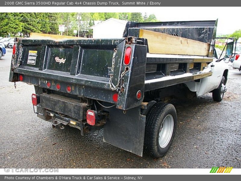 Summit White / Ebony 2008 GMC Sierra 3500HD Regular Cab 4x4 Chassis Dump Truck