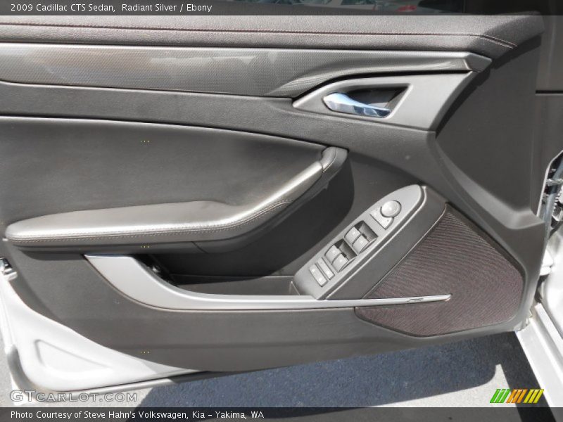 Radiant Silver / Ebony 2009 Cadillac CTS Sedan