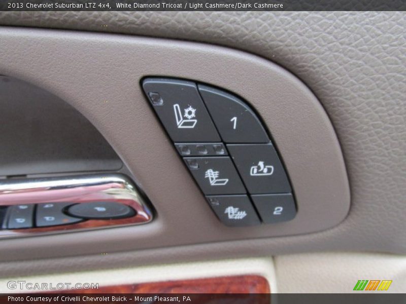 White Diamond Tricoat / Light Cashmere/Dark Cashmere 2013 Chevrolet Suburban LTZ 4x4