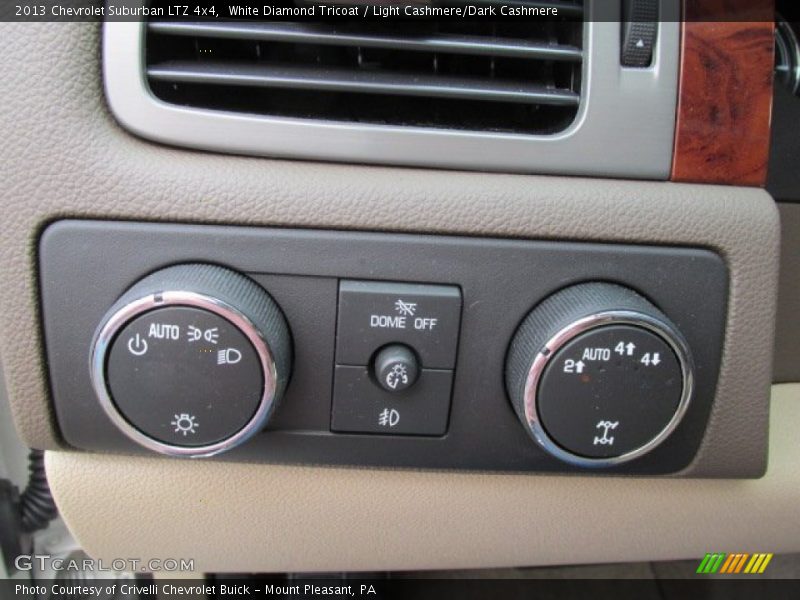 White Diamond Tricoat / Light Cashmere/Dark Cashmere 2013 Chevrolet Suburban LTZ 4x4