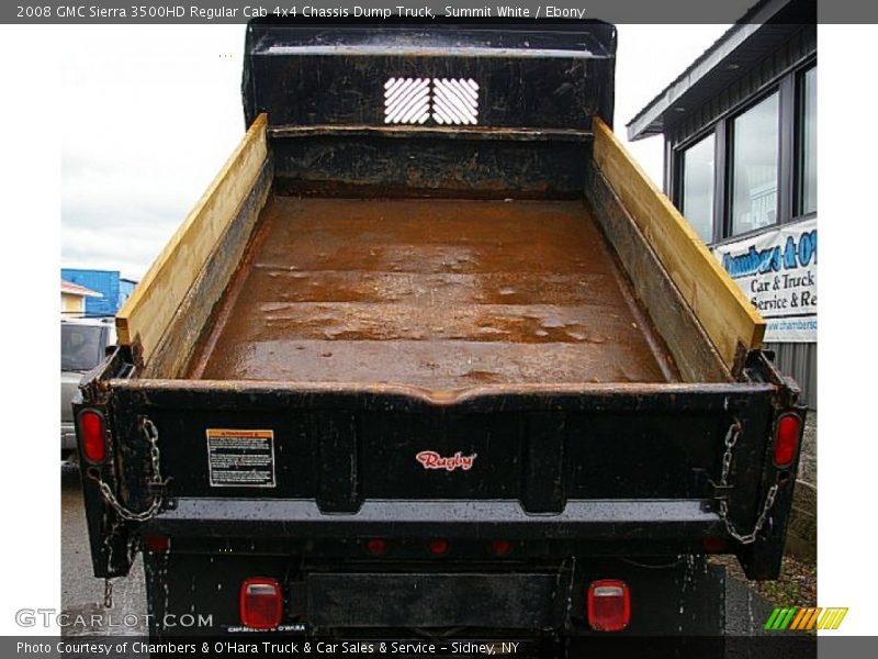 Summit White / Ebony 2008 GMC Sierra 3500HD Regular Cab 4x4 Chassis Dump Truck