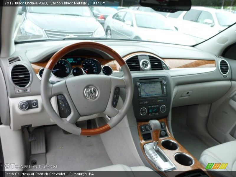 Carbon Black Metallic / Titanium 2012 Buick Enclave AWD