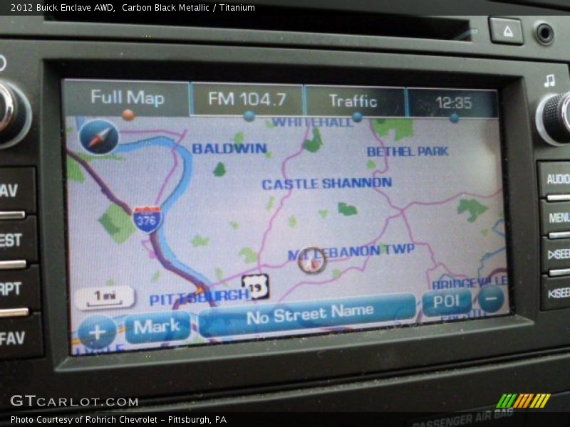Carbon Black Metallic / Titanium 2012 Buick Enclave AWD