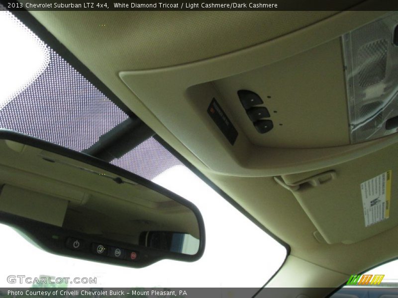 White Diamond Tricoat / Light Cashmere/Dark Cashmere 2013 Chevrolet Suburban LTZ 4x4