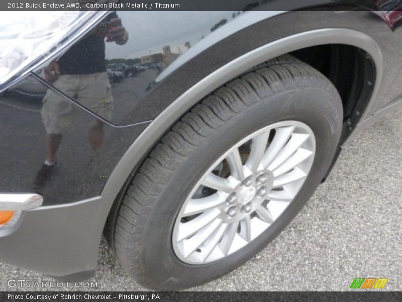 Carbon Black Metallic / Titanium 2012 Buick Enclave AWD