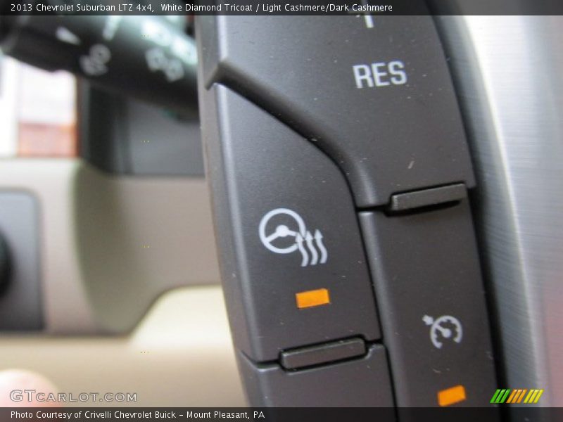 White Diamond Tricoat / Light Cashmere/Dark Cashmere 2013 Chevrolet Suburban LTZ 4x4