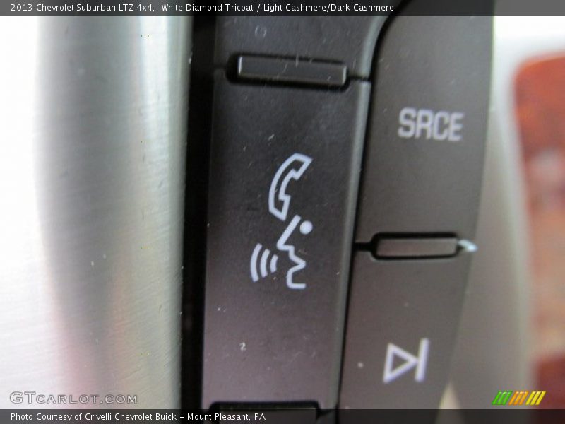 White Diamond Tricoat / Light Cashmere/Dark Cashmere 2013 Chevrolet Suburban LTZ 4x4