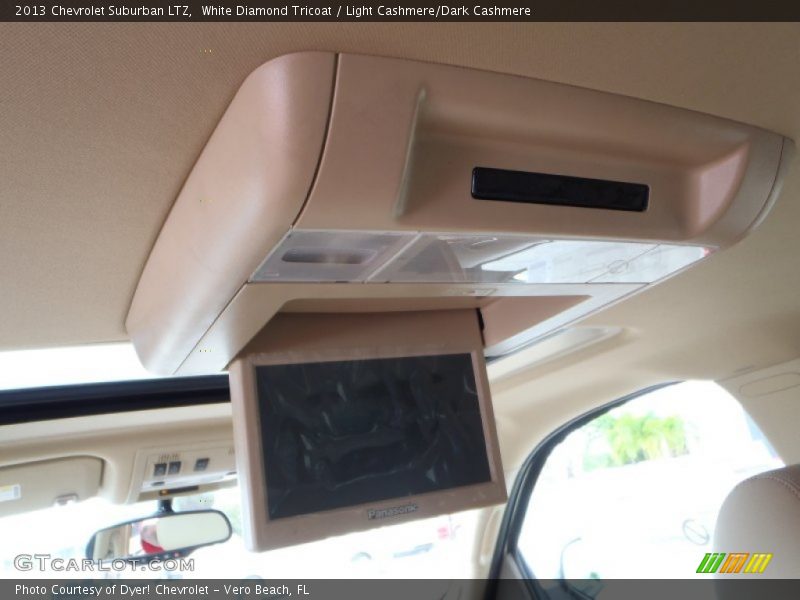 White Diamond Tricoat / Light Cashmere/Dark Cashmere 2013 Chevrolet Suburban LTZ