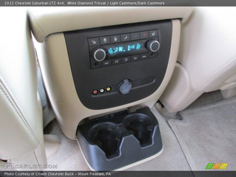White Diamond Tricoat / Light Cashmere/Dark Cashmere 2013 Chevrolet Suburban LTZ 4x4