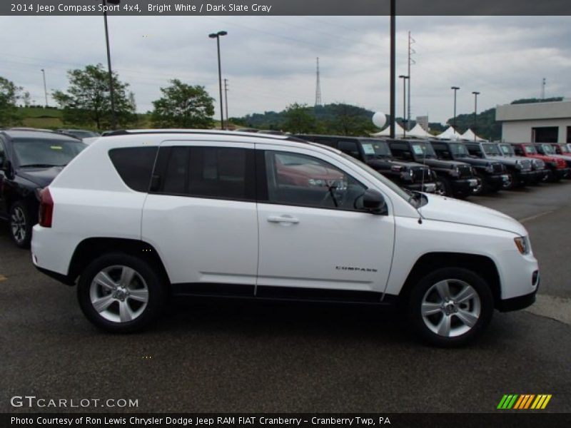 Bright White / Dark Slate Gray 2014 Jeep Compass Sport 4x4