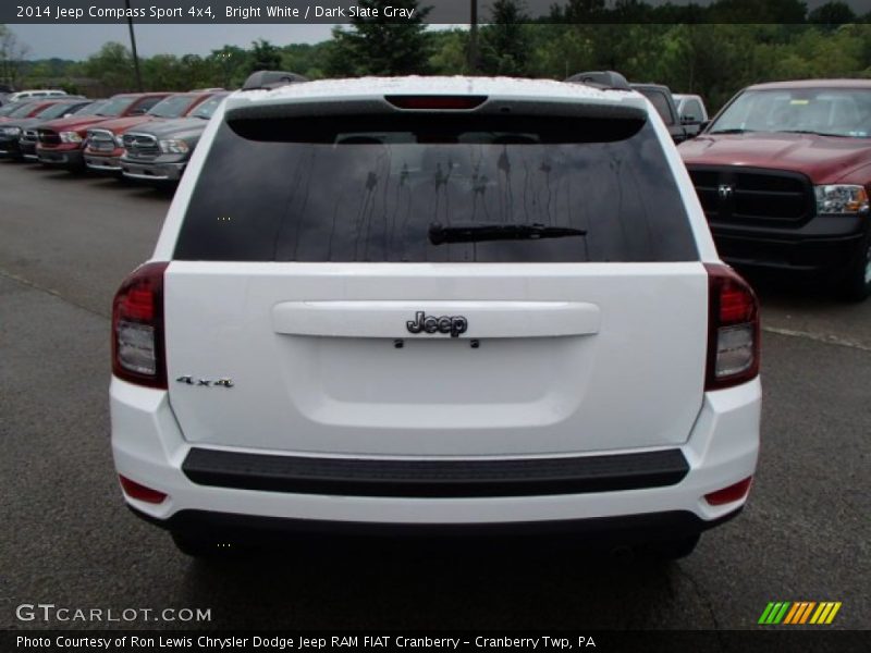 Bright White / Dark Slate Gray 2014 Jeep Compass Sport 4x4