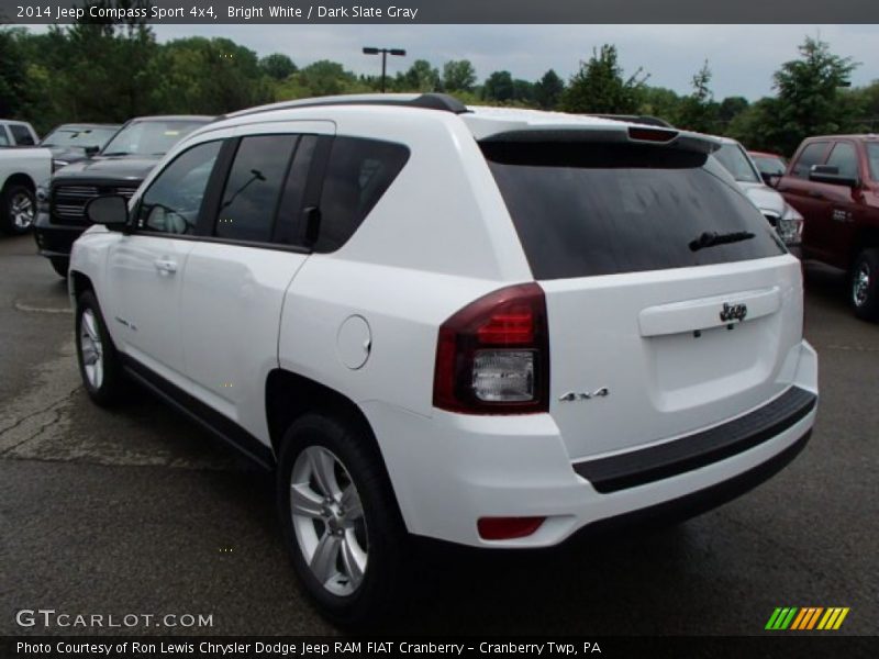 Bright White / Dark Slate Gray 2014 Jeep Compass Sport 4x4