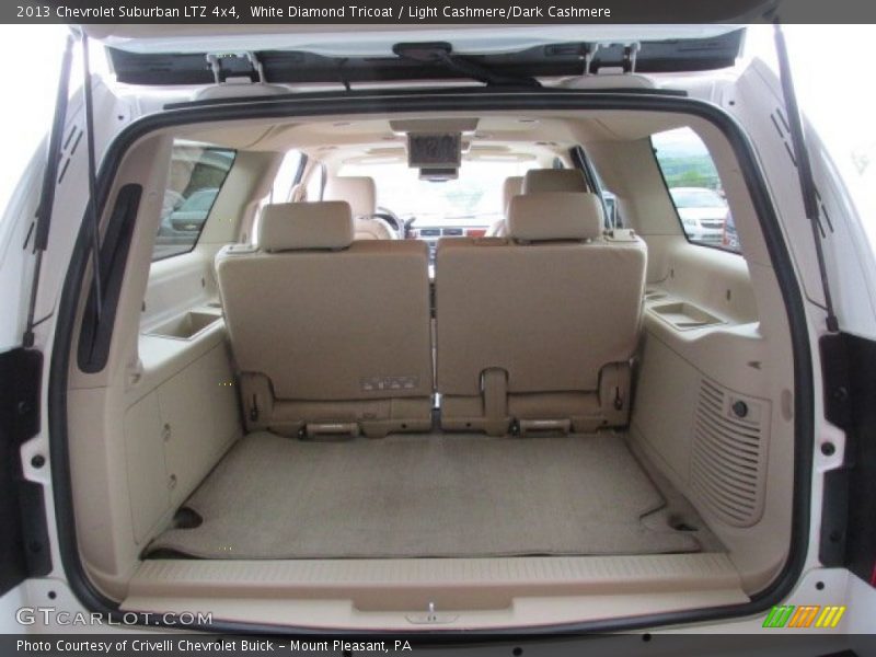 White Diamond Tricoat / Light Cashmere/Dark Cashmere 2013 Chevrolet Suburban LTZ 4x4