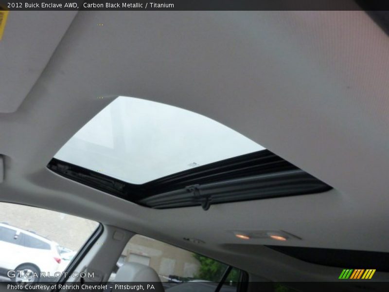 Carbon Black Metallic / Titanium 2012 Buick Enclave AWD