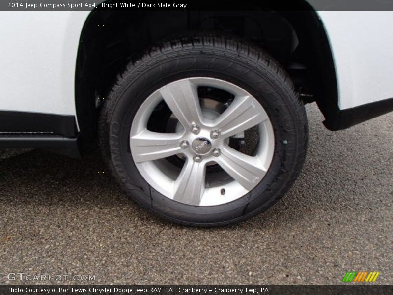 Bright White / Dark Slate Gray 2014 Jeep Compass Sport 4x4