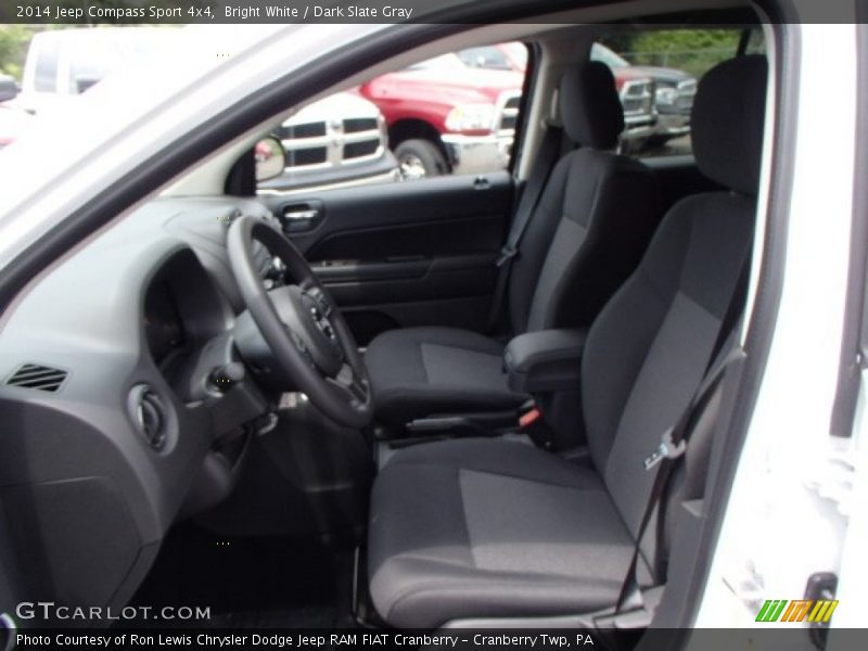 Bright White / Dark Slate Gray 2014 Jeep Compass Sport 4x4