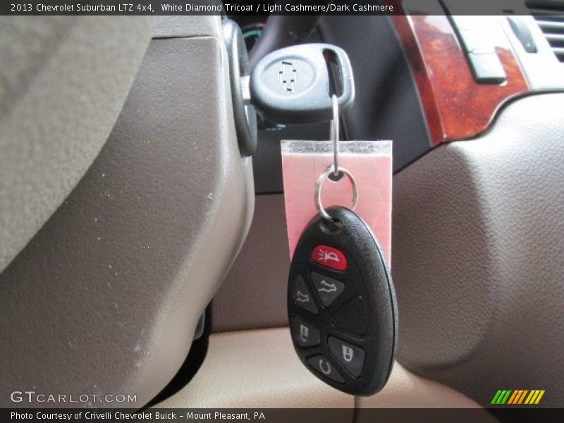 White Diamond Tricoat / Light Cashmere/Dark Cashmere 2013 Chevrolet Suburban LTZ 4x4