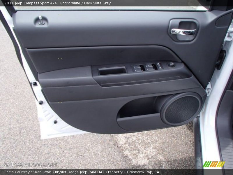 Bright White / Dark Slate Gray 2014 Jeep Compass Sport 4x4