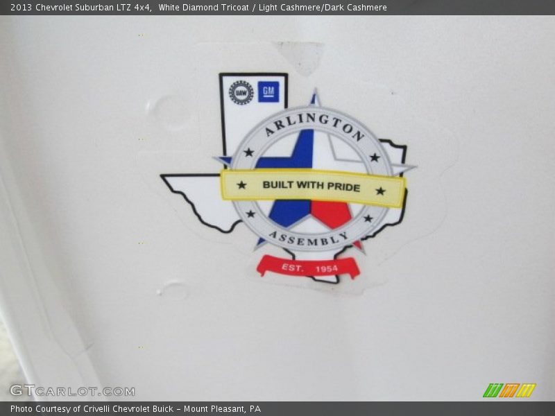 White Diamond Tricoat / Light Cashmere/Dark Cashmere 2013 Chevrolet Suburban LTZ 4x4