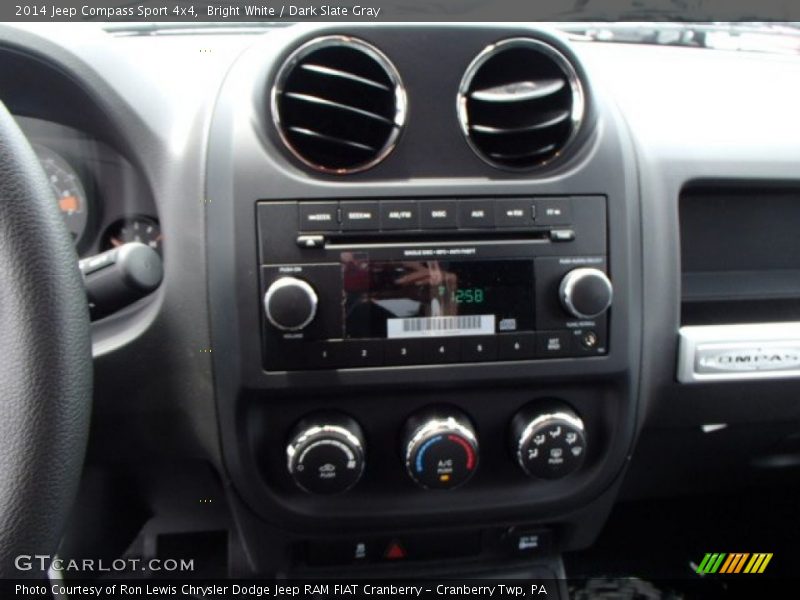 Bright White / Dark Slate Gray 2014 Jeep Compass Sport 4x4