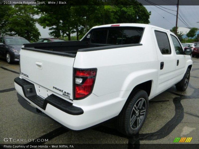 White / Black 2013 Honda Ridgeline Sport