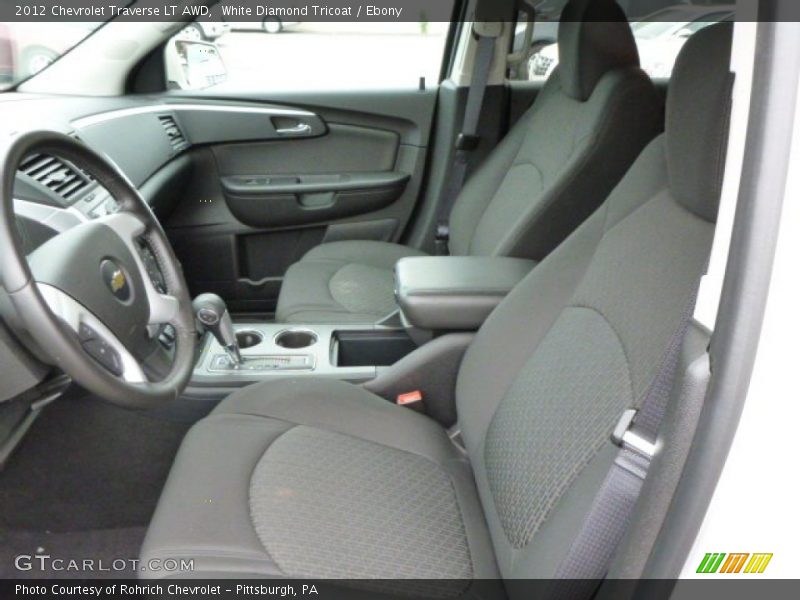 Front Seat of 2012 Traverse LT AWD