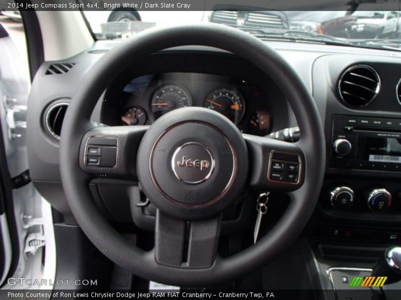 Bright White / Dark Slate Gray 2014 Jeep Compass Sport 4x4