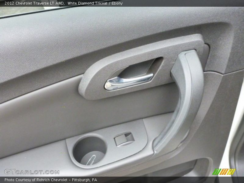 White Diamond Tricoat / Ebony 2012 Chevrolet Traverse LT AWD
