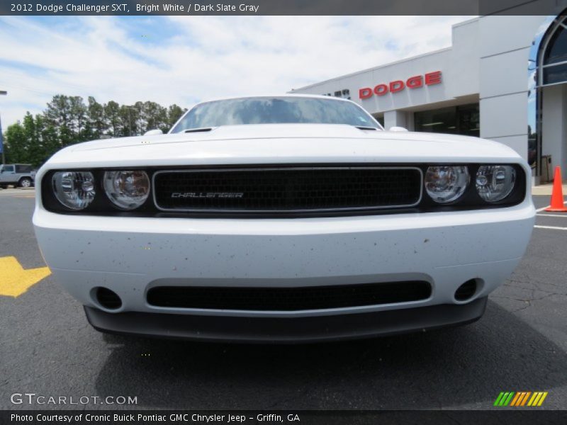 Bright White / Dark Slate Gray 2012 Dodge Challenger SXT