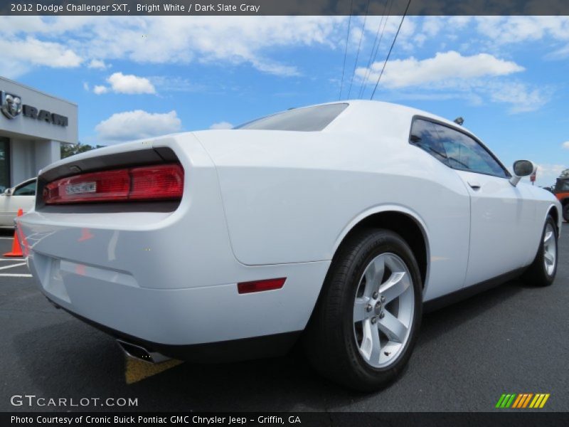 Bright White / Dark Slate Gray 2012 Dodge Challenger SXT