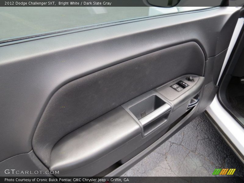 Bright White / Dark Slate Gray 2012 Dodge Challenger SXT