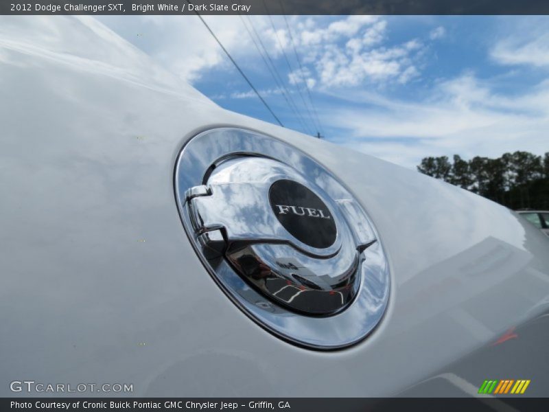 Bright White / Dark Slate Gray 2012 Dodge Challenger SXT