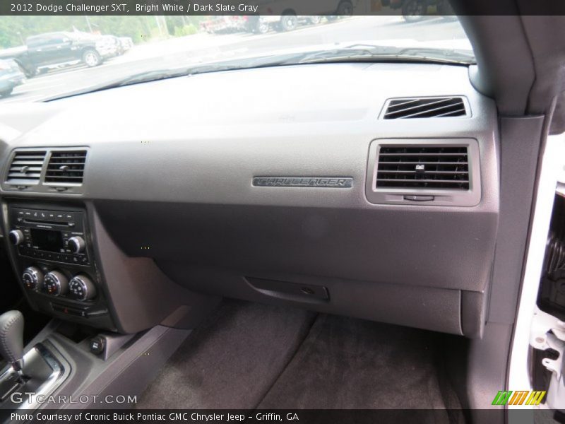 Bright White / Dark Slate Gray 2012 Dodge Challenger SXT