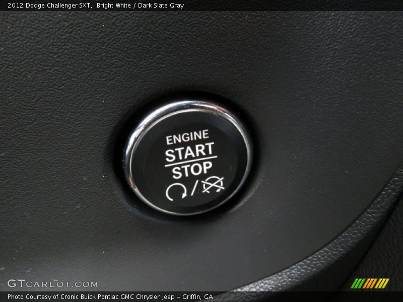 Bright White / Dark Slate Gray 2012 Dodge Challenger SXT